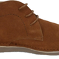 Ikon Original Cognac/Tan Nomad 70s Mod Style Real Suede Desert Boots