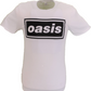 Herre Officielt Licenseret Oasis Hvid Decca Logo T-Shirt