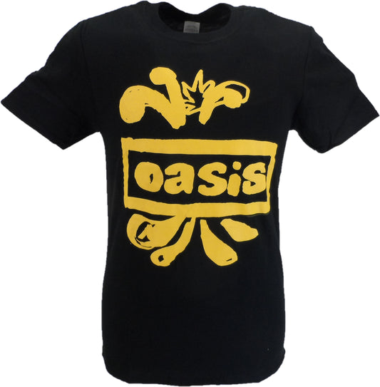 Maglietta da uomo con licenza ufficiale Oasis nera con logo splash