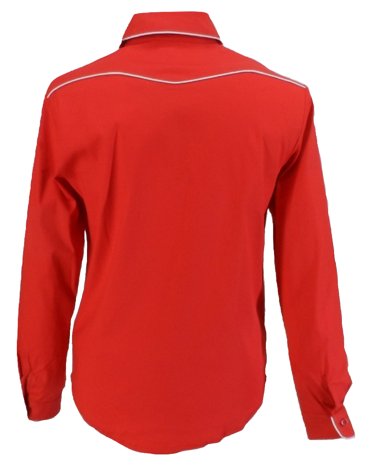 Mazeys Camisas Vintage/Retro De Vaquero Occidental Rojo Para Hombre
