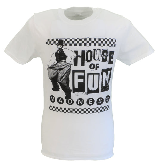 Weißes offizielles Madness House of Fun-T-Shirt für Herren