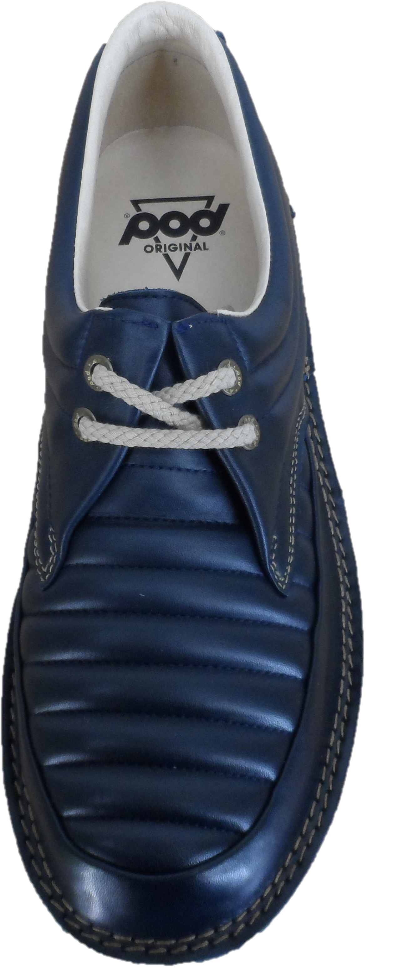 Chaussures Pod Original en cuir rétro mod lennox bleu marine
