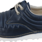 Zapatos de cuero mod retro lennox azul marino Pod Original