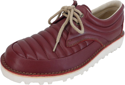 Zapatos de cuero mod retro lennox rojos Pod Original