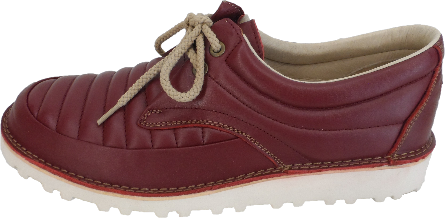 Pod Original Chaussures en cuir rétro mod lennox rouges