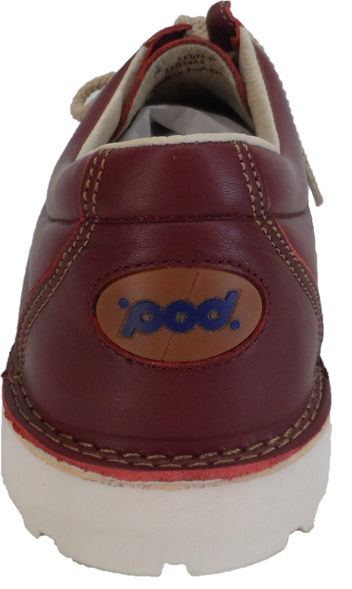 Pod Original Chaussures en cuir rétro mod lennox rouges