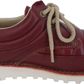 Pod Original rote Lennox Retro-Mod-Lederschuhe