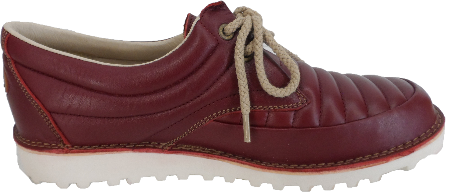 Pod Original Chaussures en cuir rétro mod lennox rouges