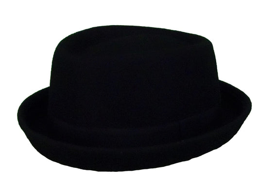 Mens Classic 100% Wool Porkpie Hats