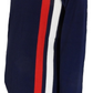 Mens Navy Stripe Fine Gauge Mod Racing Jumper