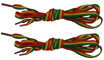 2 Pair Pack of Rasta and Jamaican 100 CM Shoe Boot Laces