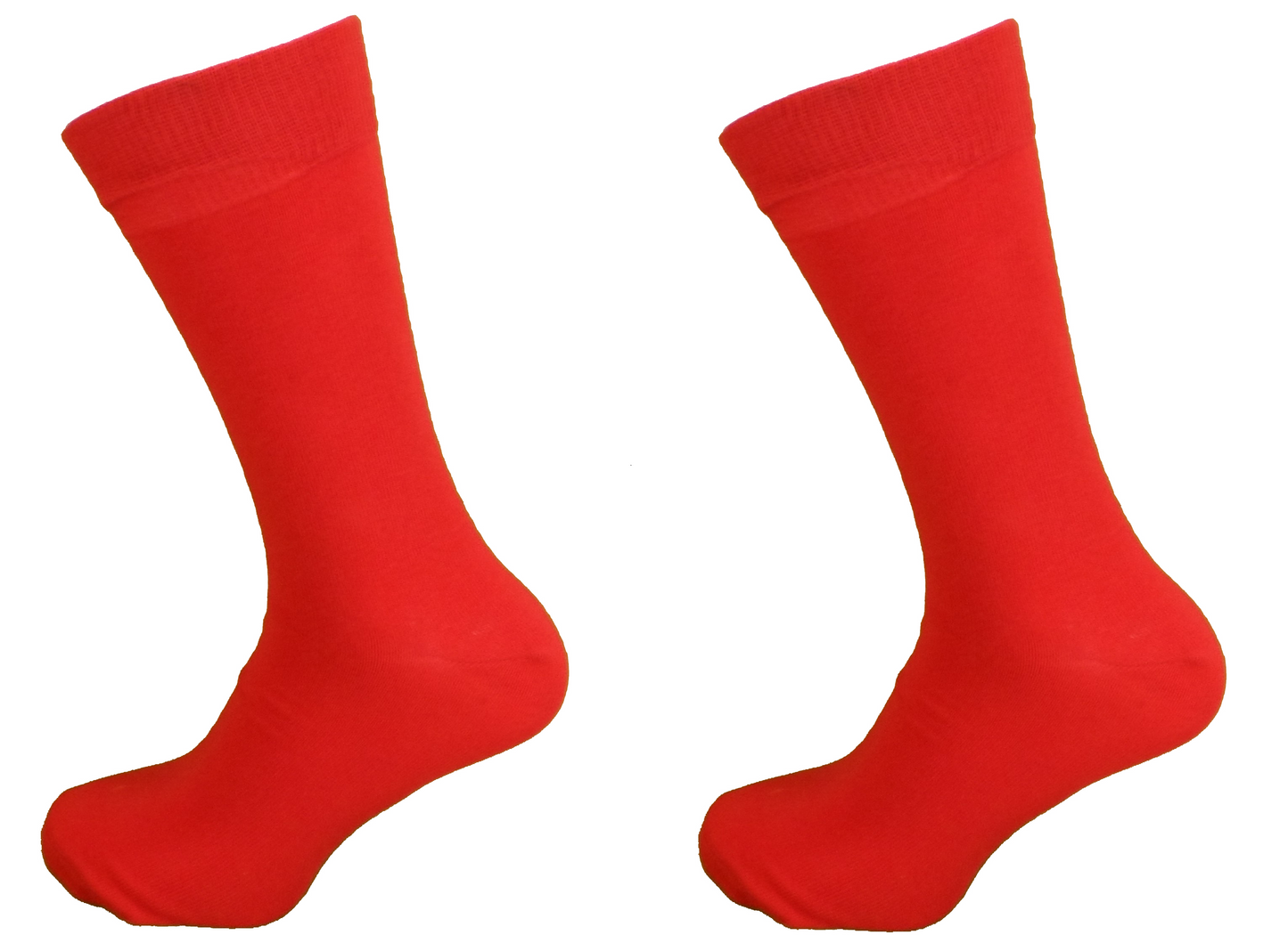 Ladies 2 Pair of Pack Red and Yellow Socks