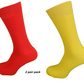 Ladies 2 Pair of Pack Red and Yellow Socks