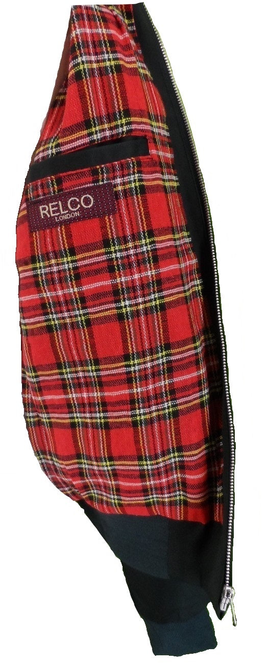 Relco Mens Dark Green Harrington Jacket