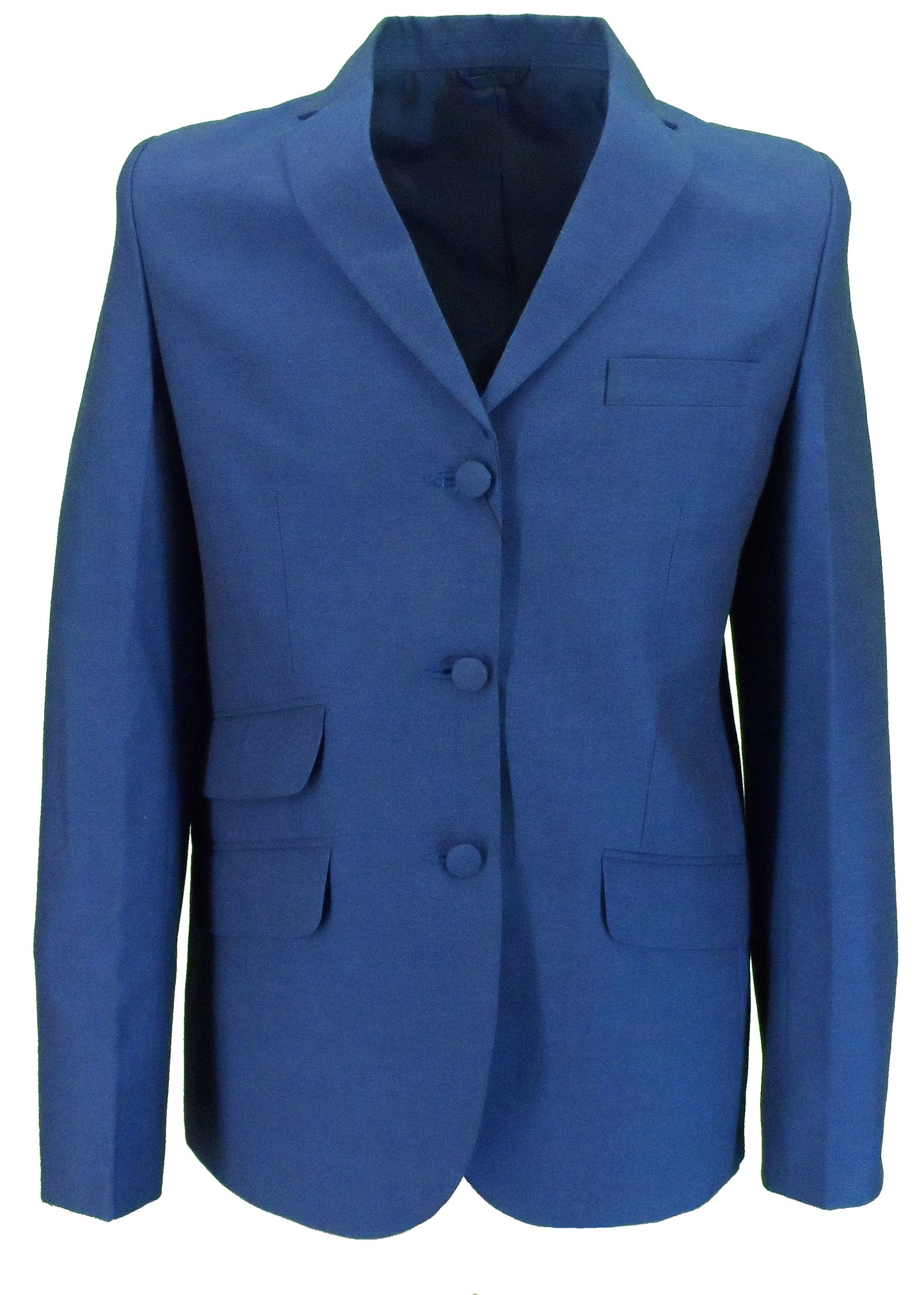 Ladies Relco Tonic Retro Mod Blue/Black Short Jackets