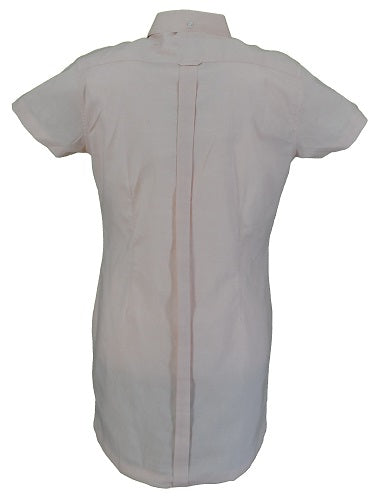 Relco Ladies Peach Oxford Retro Shirt Dress