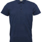 Relco Mens Navy Geo Print Polo Shirts