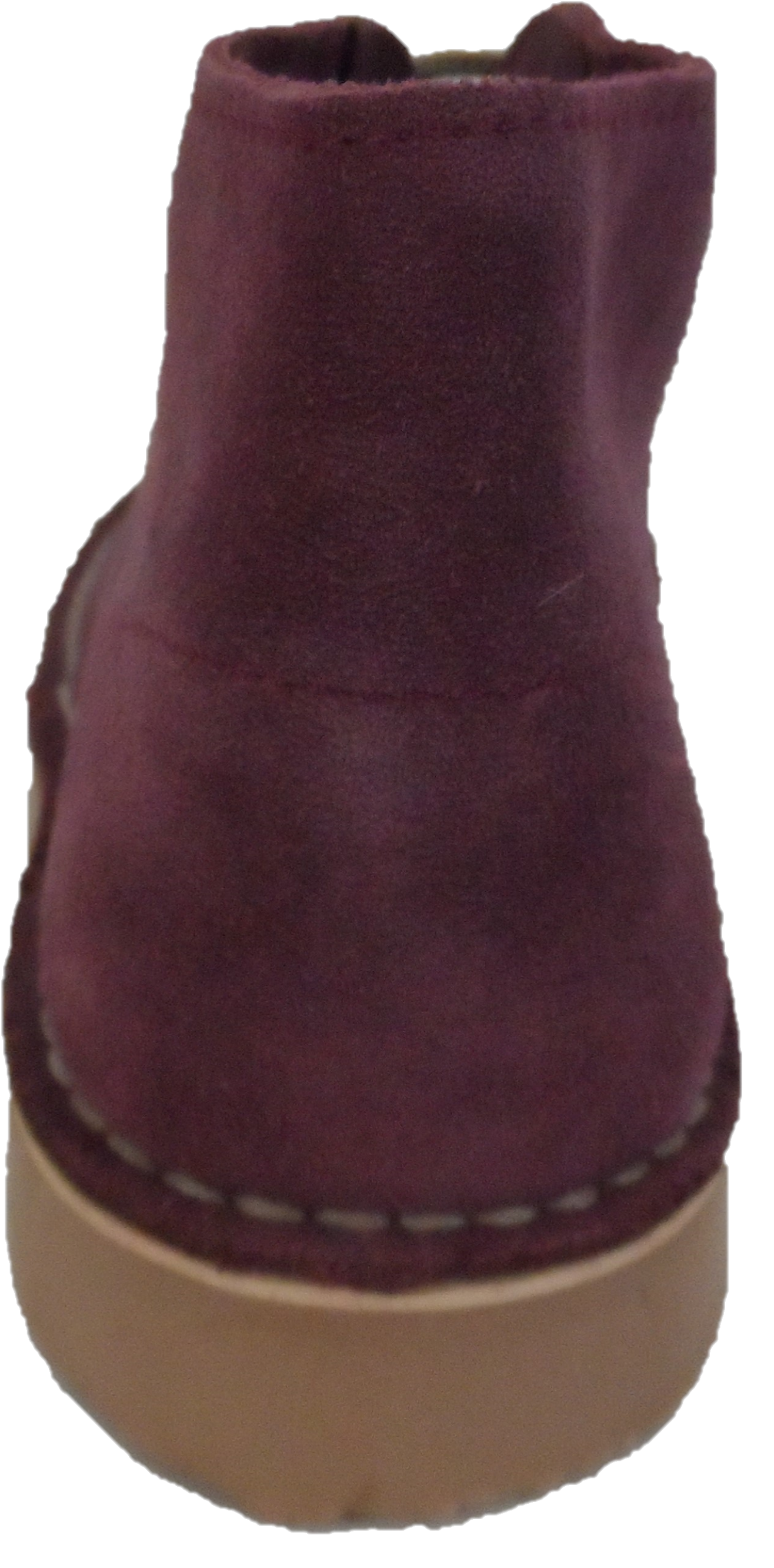 Roamers Burgundy Retro 70s Mod Style Real Suede Desert Boots