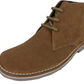 Roamers Sand 3 Eyelet Retro Mod Style Real Suede Desert Boots