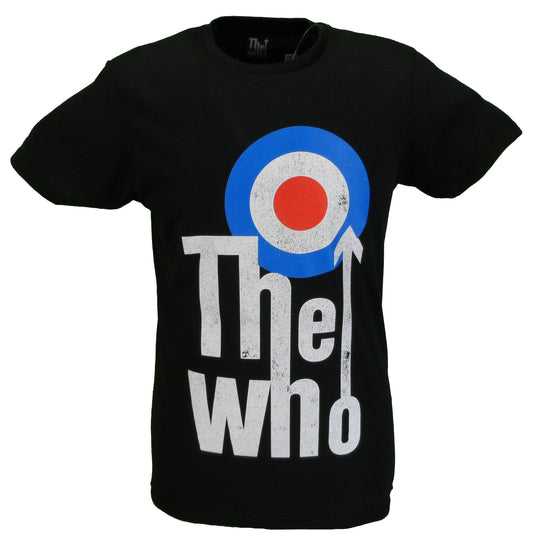 Mens Black Official The Who ELEVATED TARGET T Shirt