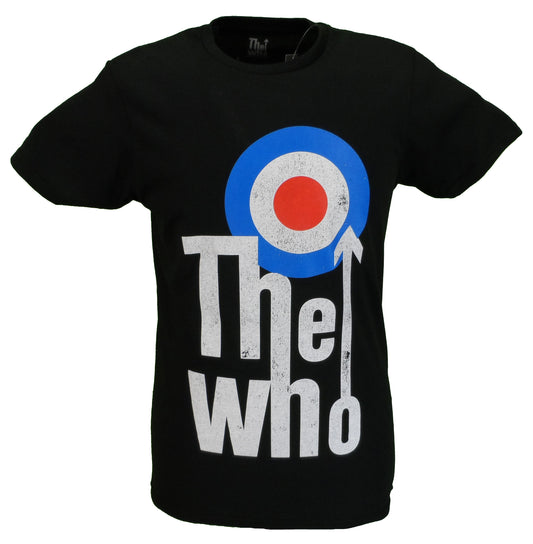 Schwarzes offizielles Herren-T-Shirt „The Who Elevated Target“.