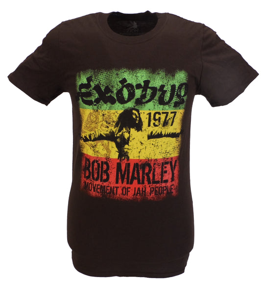 メンズ公式ライセンスBob Marleyエクソダス T シャツ