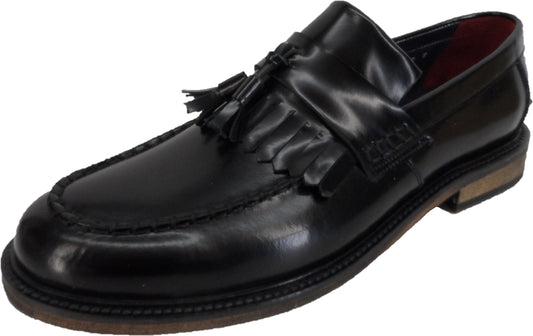 Delicious Junction schwarze Rudeboy Mod Ska Loafer-Schuhe