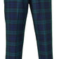 Run & Fly Mens 60s Vintage Retro Mod Checked Blackwatch Tartan Skinny Fit Trousers