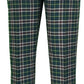 Run & Fly Mens 60s Vintage Retro Mod Checked Green Tartan Skinny Fit Trousers