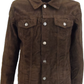 Run & Fly veste de camionneur marron western rétro vintage en cordon des années 60 pour hommes