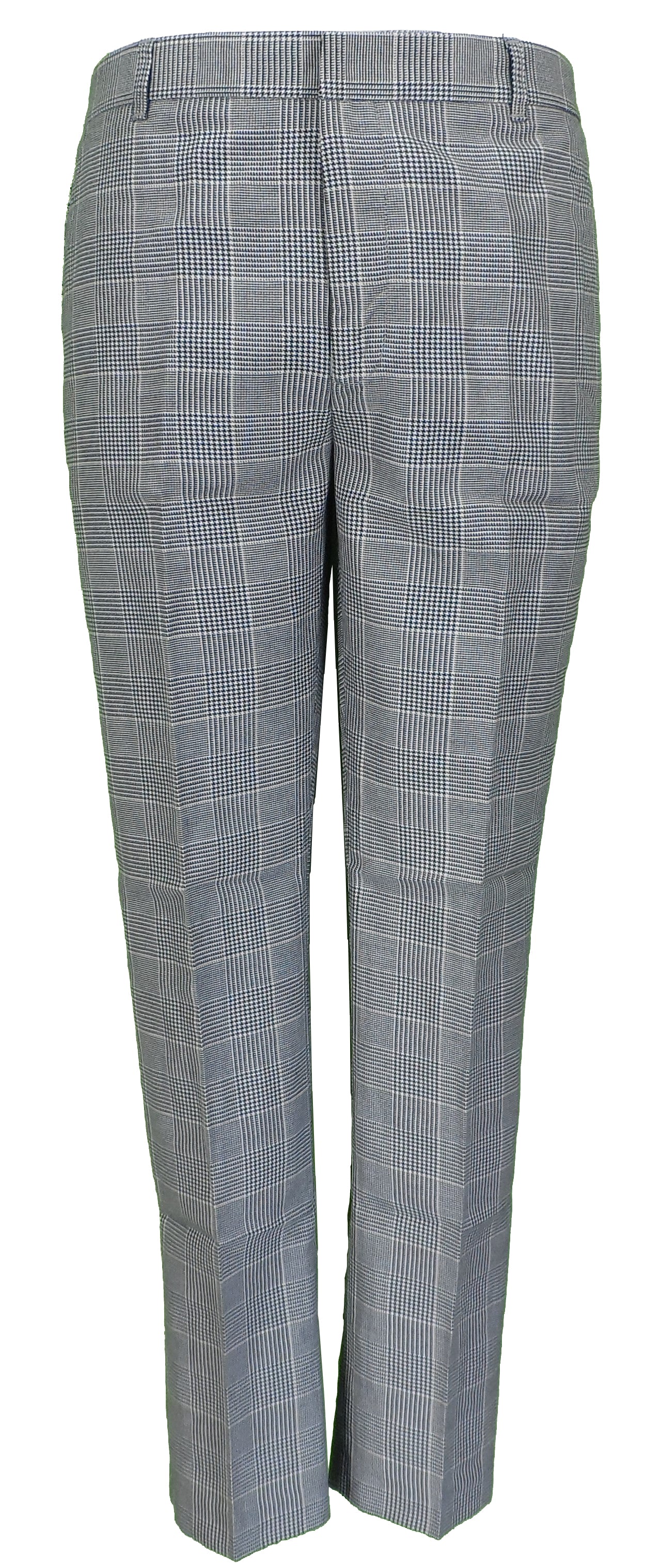 Run & Fly Mens 60s Vintage Retro Mod Checked Prince of Wales Tartan Skinny Fit Trousers