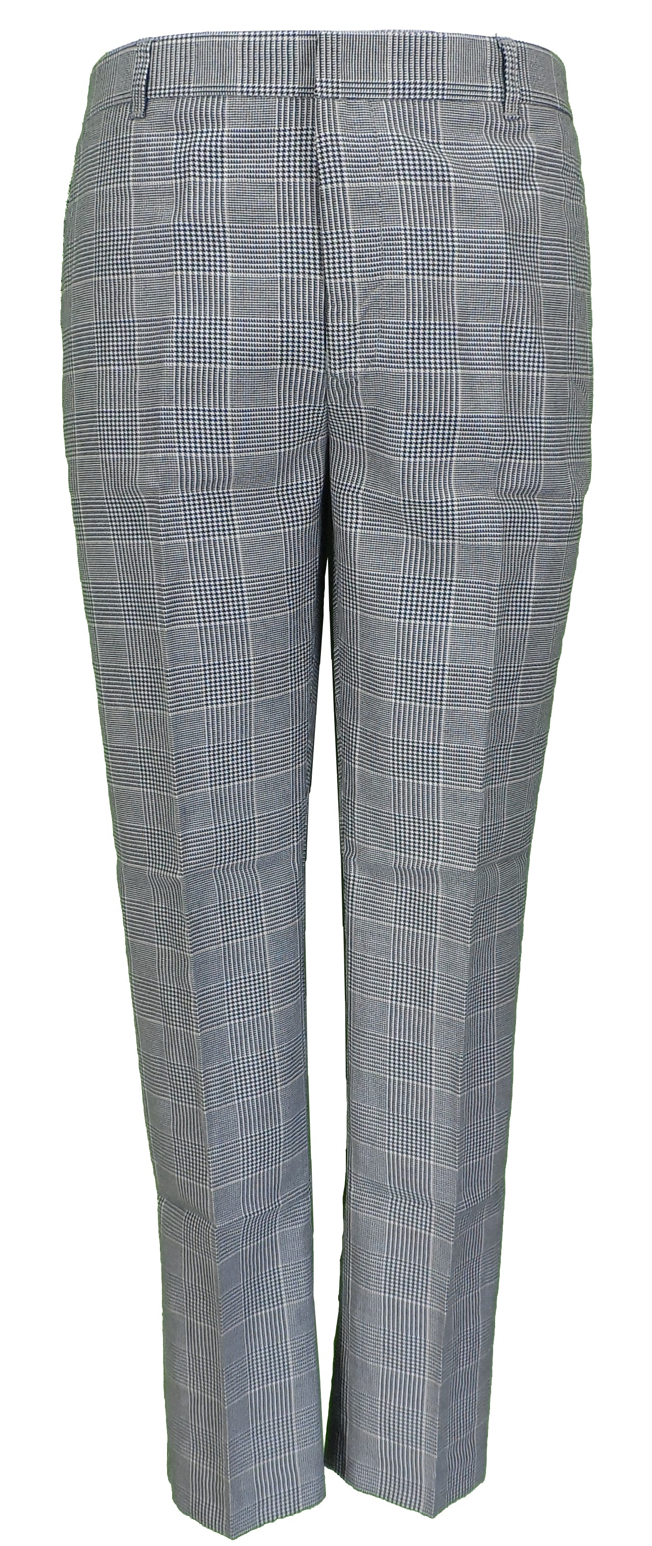 Run & Fly Mens 60s Vintage Retro Mod Checked Prince of Wales Tartan Skinny Fit Trousers