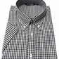 Relco Short Sleeved Black Gingham Check Button Down Shirts
