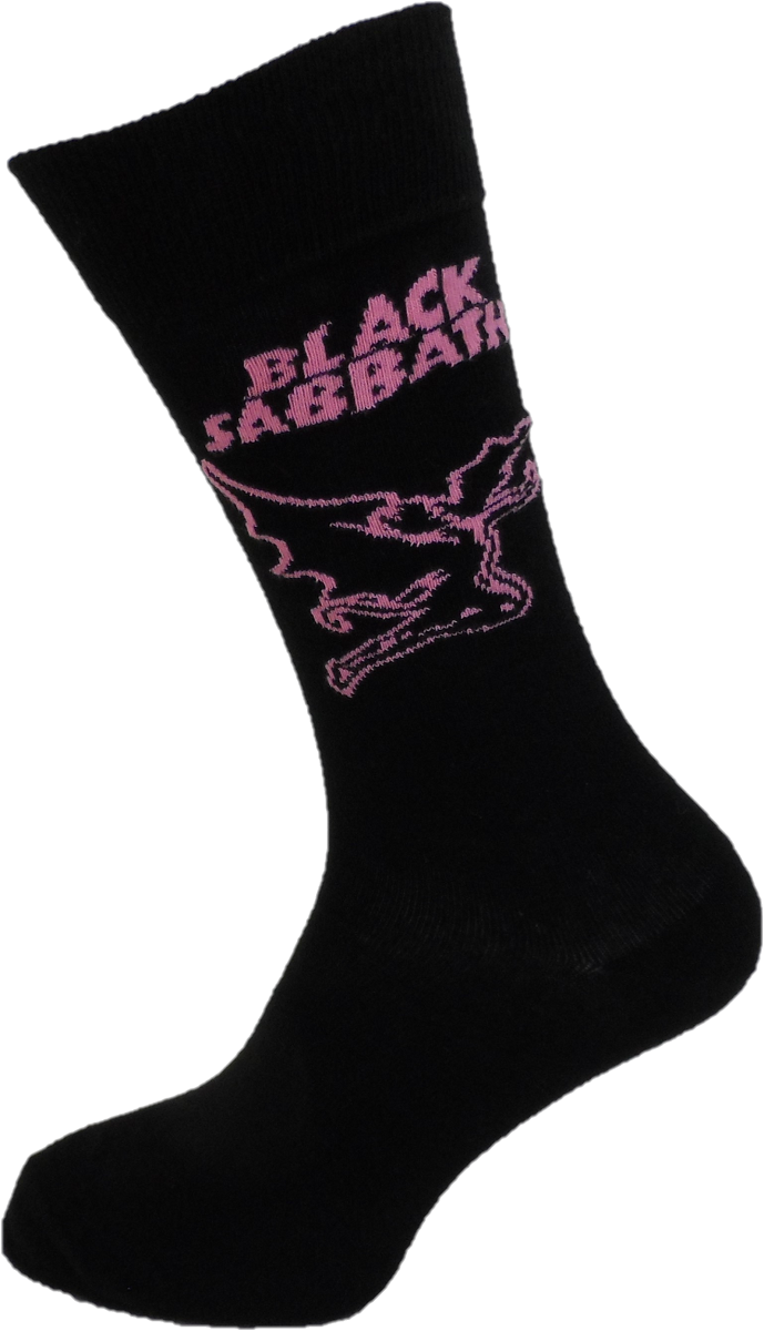 Mens Officially Licensed Black Sabbath Logo Socks