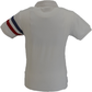Ska & Soul Ecru Racing Stripe 100% Cotton Polo Shirt