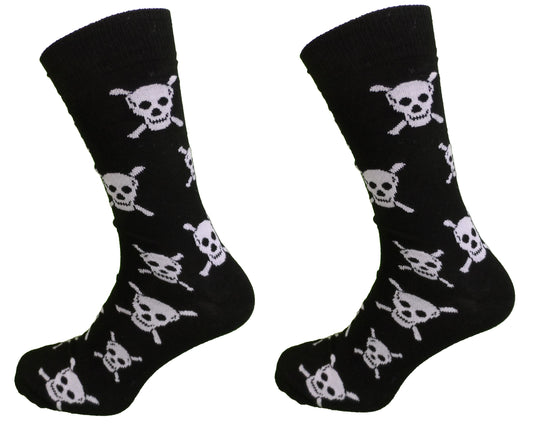 Herre 2 par pakke med Skull and Crossbones Socks