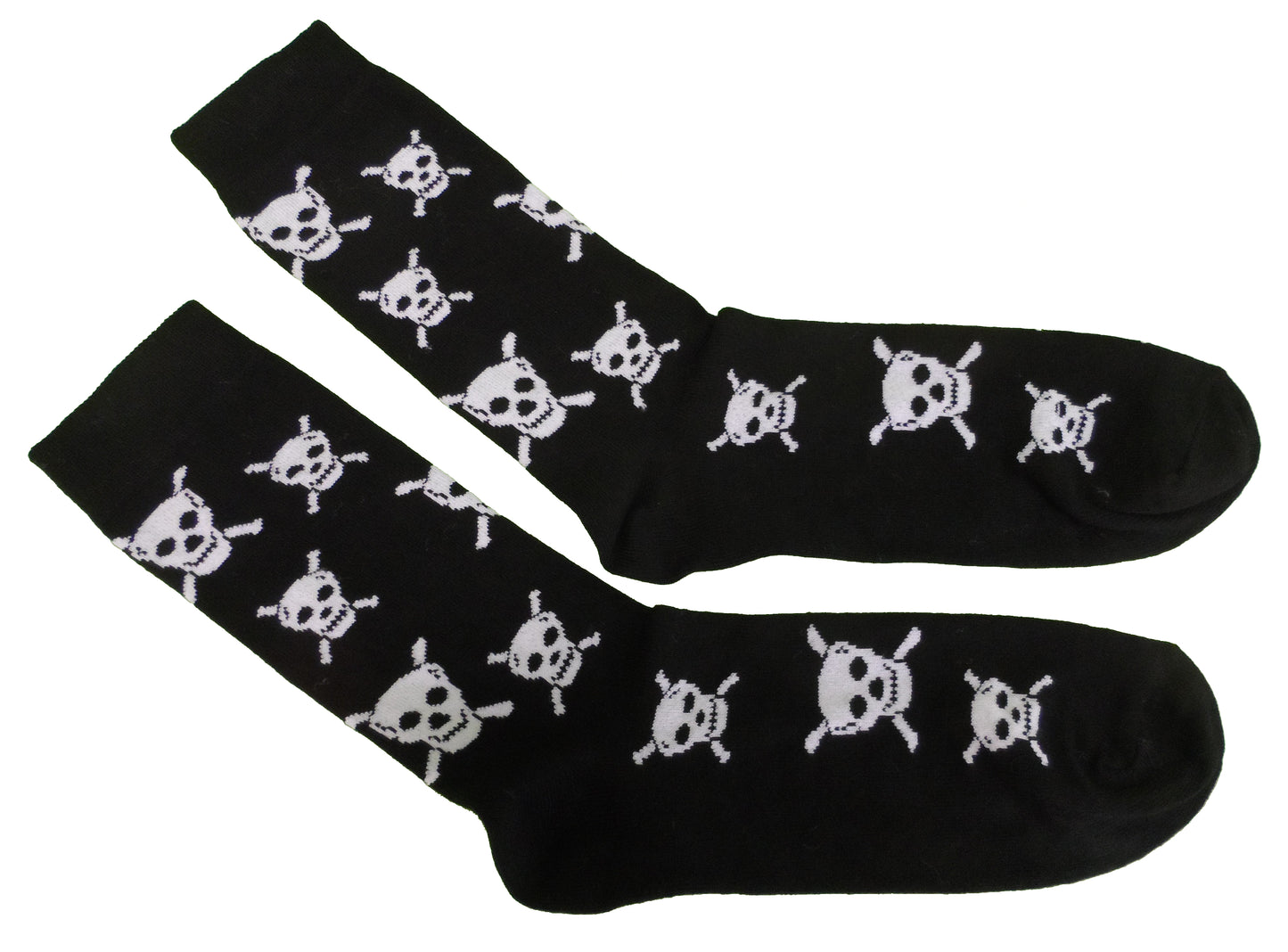 Mens 2 Pair Pack of Skull and Crossbones Socks