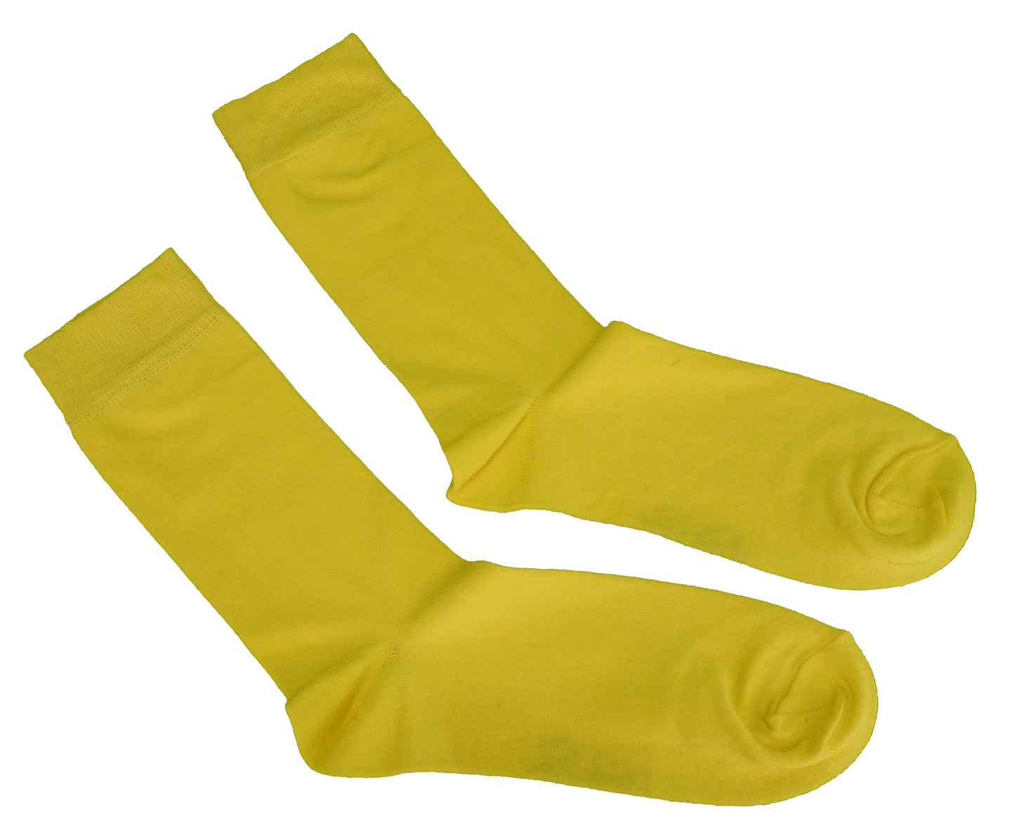 Mens 2 Pair Pack Yellow Retro Socks