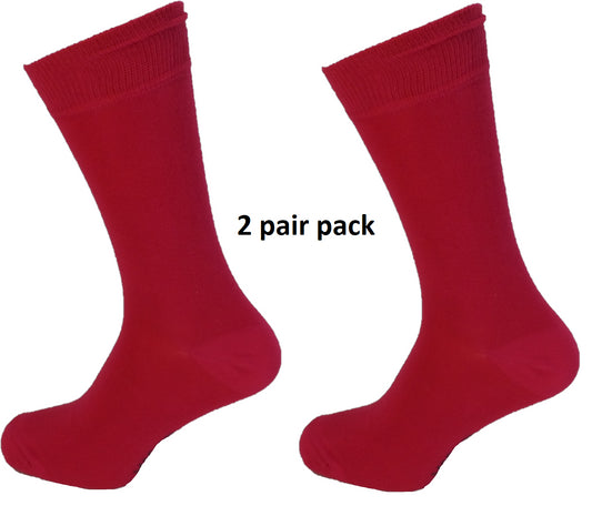 Mens 2 Pair Pack Fuchia Pink Retro Socks