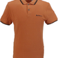 Ben Sherman Polo Teracotta Signature 100 % coton pour homme