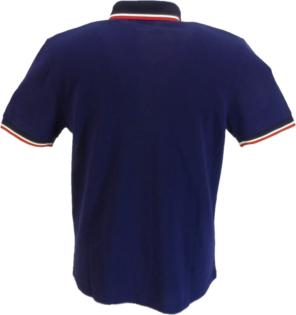 Gabicci Vintage Mens Navy/Red/White Striped Polo Shirt