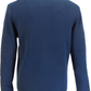 Merc Gover Marineblaues gestricktes Strickjacken-Poloshirt für Herren mit Reißverschluss