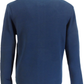 Polo cardigan con cerniera lavorata a maglia da uomo Merc Gover Navy