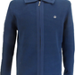 Polo cardigan zippé en tricot pour homme Merc Gover Navy