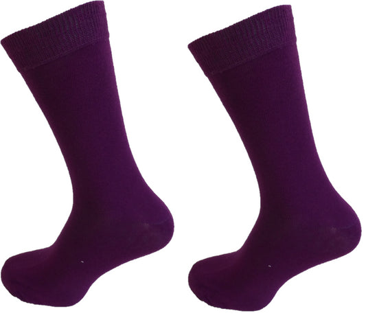 Socks da 2 paia di calzini viola mod retrò da uomo