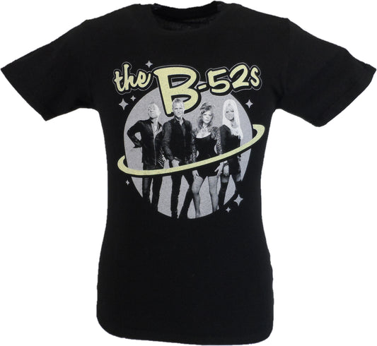 Schwarzes offizielles Herren-T-Shirt „The B-52s Saturn“ mit Foto