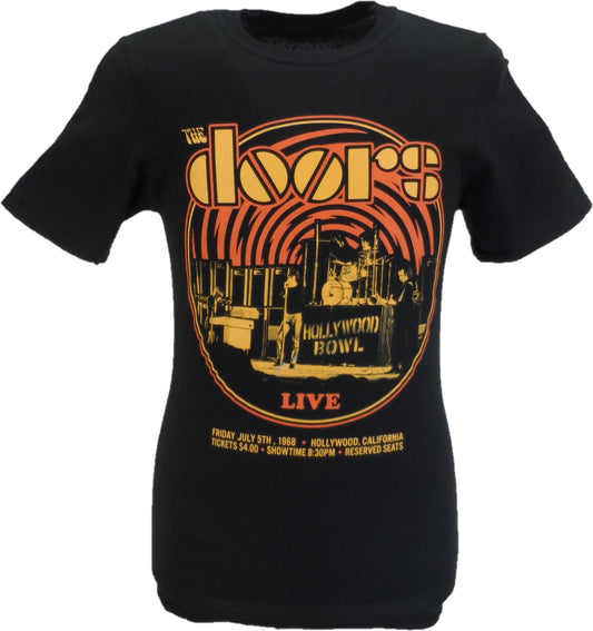 Schwarzes offizielles The Doors Retro 68 T-Shirt für Herren