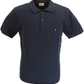 Gabicci Vintage Mens Navy Blue Jackson Knitted Polo Shirt