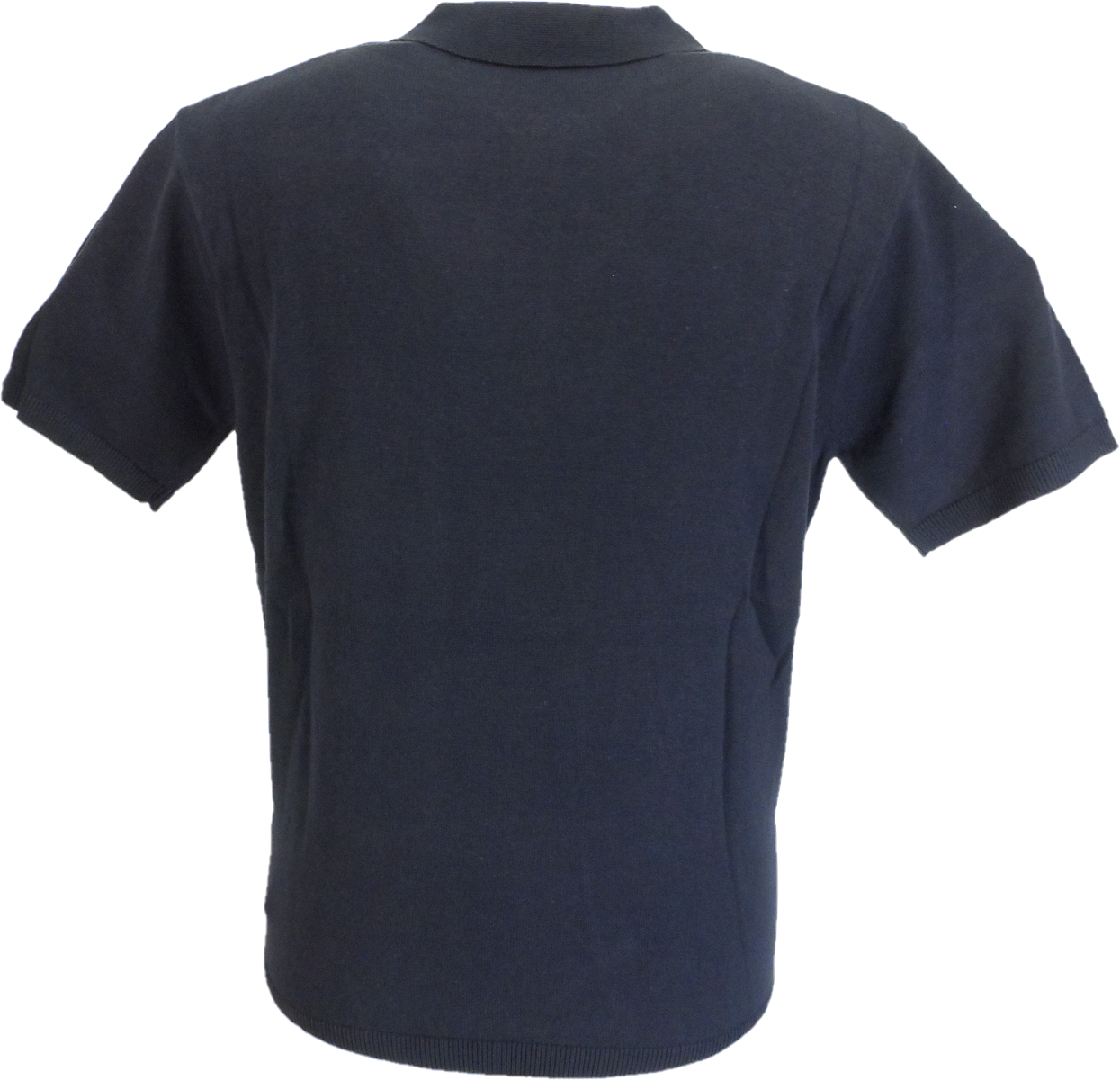 Gabicci Vintage marineblaues Jackson-Strick-Poloshirt für Herren