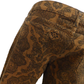 Run & Fly Mens Tan Vintage Jimi Hendrix Paisley Retro Bellbottom Flares